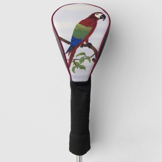 Macaw Parrot Golf Headcover (Vorderseite)