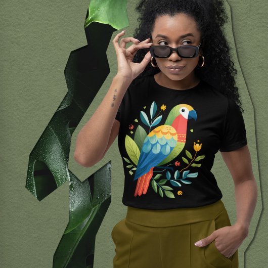 Macaw Parrot in Amazonas Regenwald - farbenfroher T-Shirt
