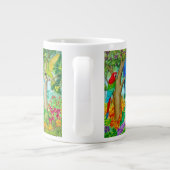 Macaw Parrot Jungle Art Jumbo Tasse (Rückseite)