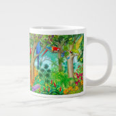 Macaw Parrot Jungle Art Jumbo Tasse (Rechts)