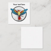 Macaw Parrot Mitteilungskarte (Vorne/Hinten)