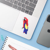 Macaw Parrot Notebook-Aufkleber Aufkleber (Laptop mit iPhone)