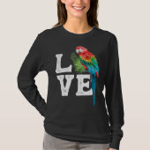 Macaw Parrot Owner Tee Parrot Artwork (Vorderseite)