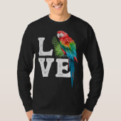 Macaw Parrot Owner Tee Parrot Artwork (Vorderseite)
