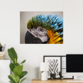 Macaw Parrot Portrait - Fine Art Print Poster (Heimbüro)