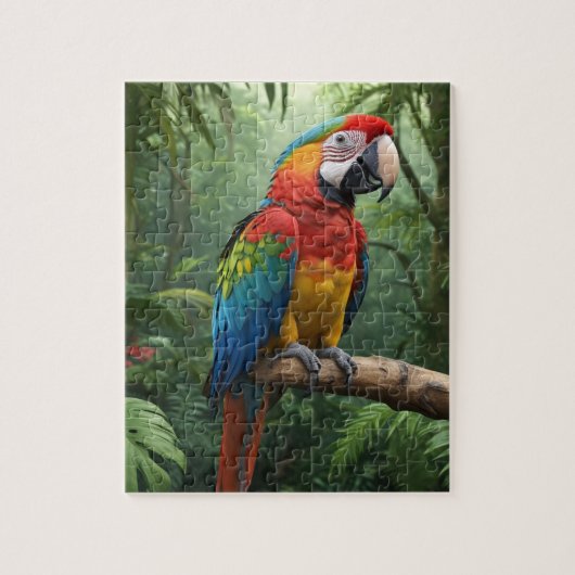 Macaw Parrot Puzzle (Vertikal)