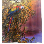 MACAW PARROT RAIN FOREST OUTPOST DUSCHVORHANG (Vorderseite)