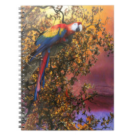 MACAW PARROT RAIN FOREST OUTPOST NOTIZBLOCK