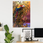 MACAW PARROT RAIN FOREST OUTPOST POSTER (Heimbüro)