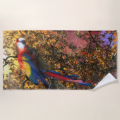 MACAW PARROT RAIN FOREST OUTPOST STRANDTUCH (Vorderseite)
