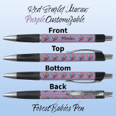 Macaw Parrot Tropical Bird Safari Lila 🦜 Kugelschreiber