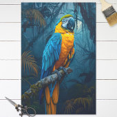 Macaw Parrot Tropical Decoupage Seidenpapier