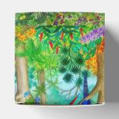 Macaw Parrot Tropischer Dschungel Gefallen Geschen Geschenkschachtel (Oben)