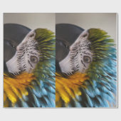 Macaw Parrot Wrapping Paper Geschenkpapier (Flach)
