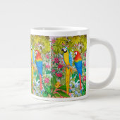 Macaw Parrots Tropical Birds Jumbo Tasse (Rechts)