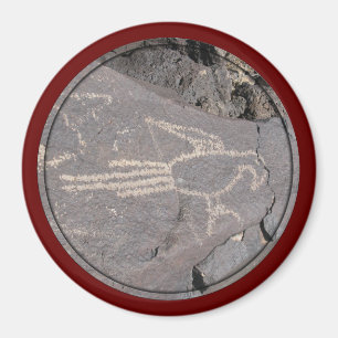Macaw Petroglyph Boca Negra Canyon, New Mexico Magnet