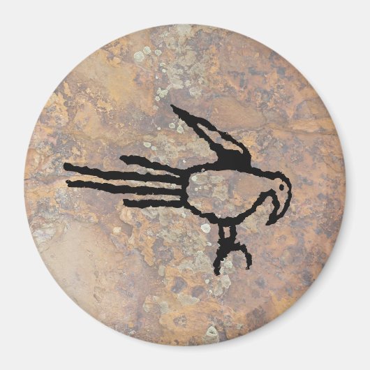 Macaw Petroglyph, Boca Negra Canyon, New Mexico Magnet (Vorne)