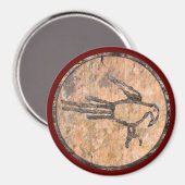 Macaw Petroglyph Magnet (Vorderseite/Rückseite)