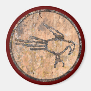 Macaw Petroglyph Magnet