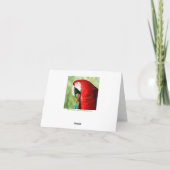 Macaw Portrait Karte (Rückseite)