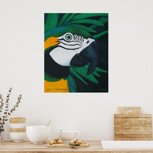 Macaw Poster (Küche)