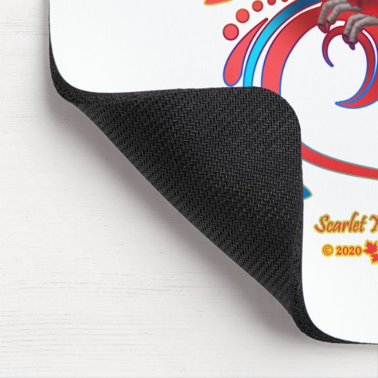 Macaw-Scarlet Mousepad (Ecke)