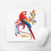 Macaw-Scarlet Mousepad (Mit Mouse)