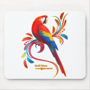 Macaw-Scarlet Mousepad