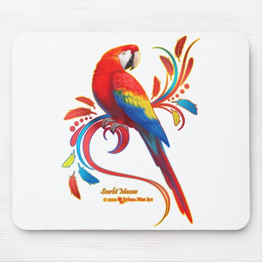 Macaw-Scarlet Mousepad (Vorne)