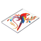 Macaw-Scarlet Notizblock (Linke Seite)