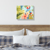 Macaw Tropical Solitude Leinwanddruck (Insitu (Schlafzimmer))