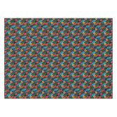 Macaw-und Hibiskus-Muster Tischdecke (Vorderseite (Horizontal))