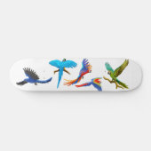Macaw-verrücktes Skateboard (Horizontal)