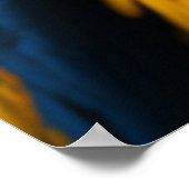 Macaw Vogel 3D mit hoher Detailtreue, lebhafte Far Poster (Ecke)