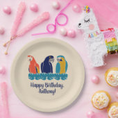 Macaws Illustrationen Tropisches Party Pappteller (Party)