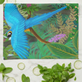 Macaws im zentralamerikanischen handtuch (Gefaltet)