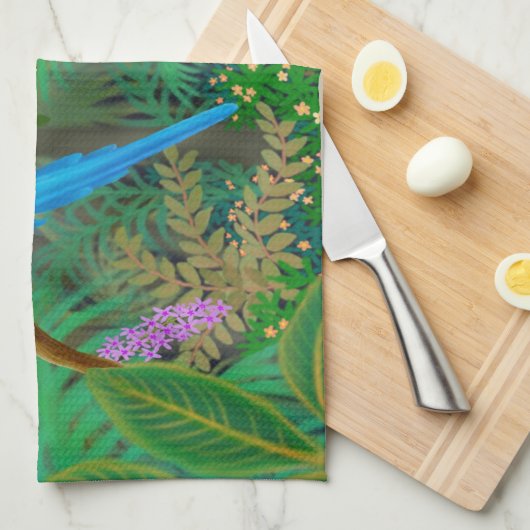 Macaws im zentralamerikanischen handtuch (Viertel Falte)