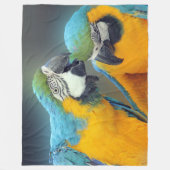 Macaws in love fleecedecke (Vorderseite)