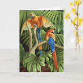 Macaws-Karte Karte (Gelbe Blume)