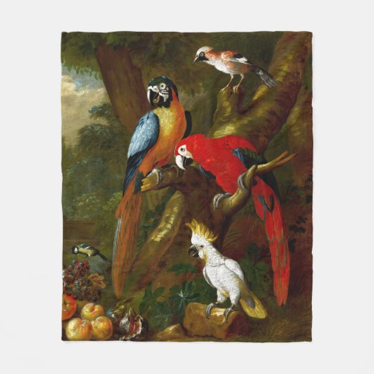 Macaws-Papageiencockatoo-Vogel-Fleece-Decke Fleecedecke (Vorderseite)