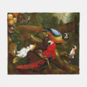 Macaws-Papageiencockatoo-Vogel-Fleece-Decke Fleecedecke (Vorderseite (Horizontal))