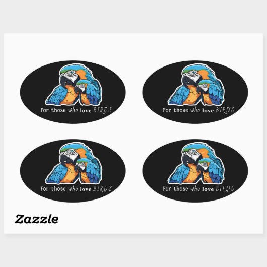Macaws sticker (arara) (Blatt)
