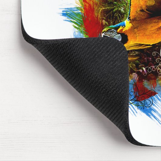 Macawvogel mousepad (Ecke)