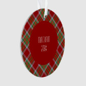 MacBain Clan Tartan Scottish Kariert Ornament (Vorderseite)