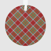 MacBain Clan Tartan Scottish Kariert Ornament (Rückseite)