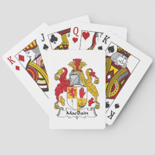 MacBain-Familienwappen Spielkarten