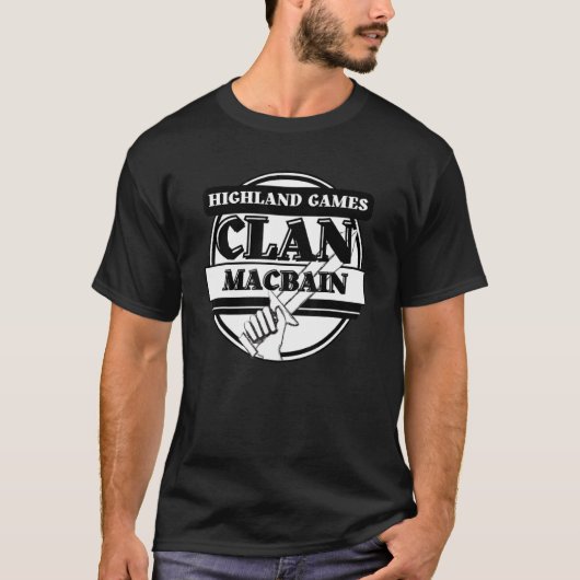 MacBain Highland Games Scottish Clan T-Shirt (Vorderseite)