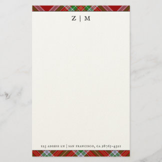 MacBain MacBean Clan Tartan Karomuster Briefpapier
