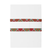 MacBain MacBean Clan Tartan Scottish Kariert Einladungsbanderole (Rückseitenbeispiel)