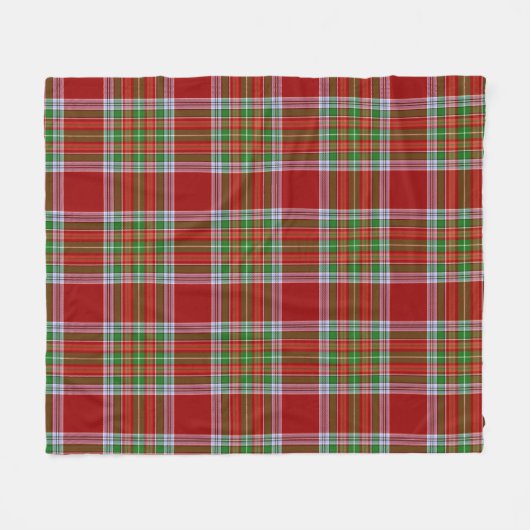 MacBain MacBean Scottish Clan Tartan Kariert Fleecedecke (Vorderseite (Horizontal))